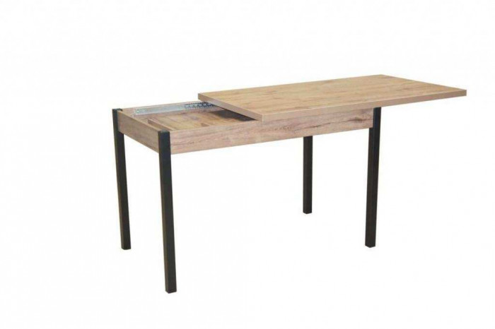 Стол обеденный Бродвей Дуб веллингтон / черный