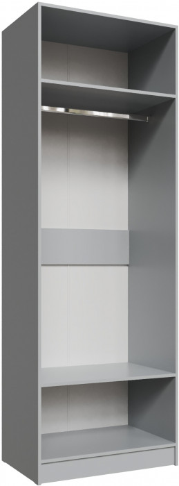 Шкаф Мадрид (0,8) с зеркалом, Камень серый