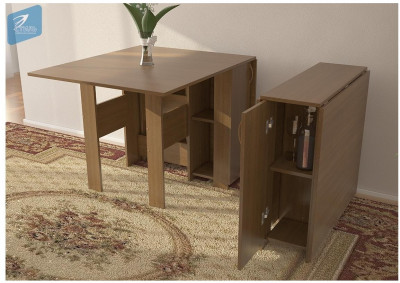 Стол книжка №2 (с баром) (Венге)