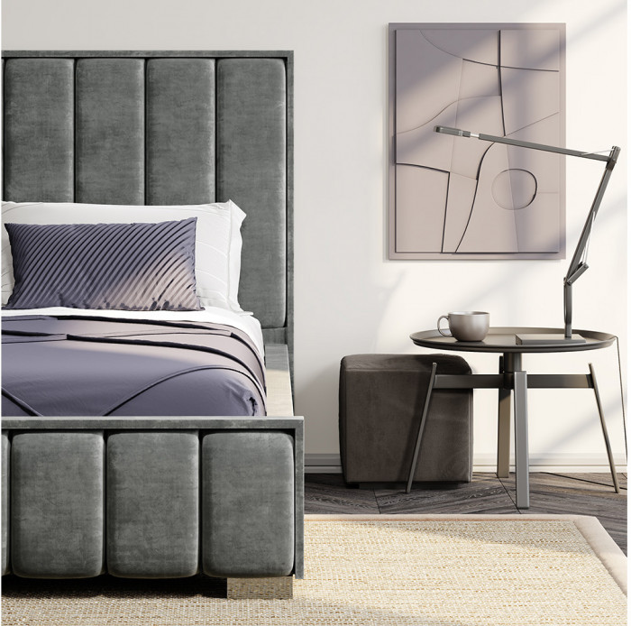 Кровать с подъемным механизмом Мирабель КР-06 (1,2м), Грифельный