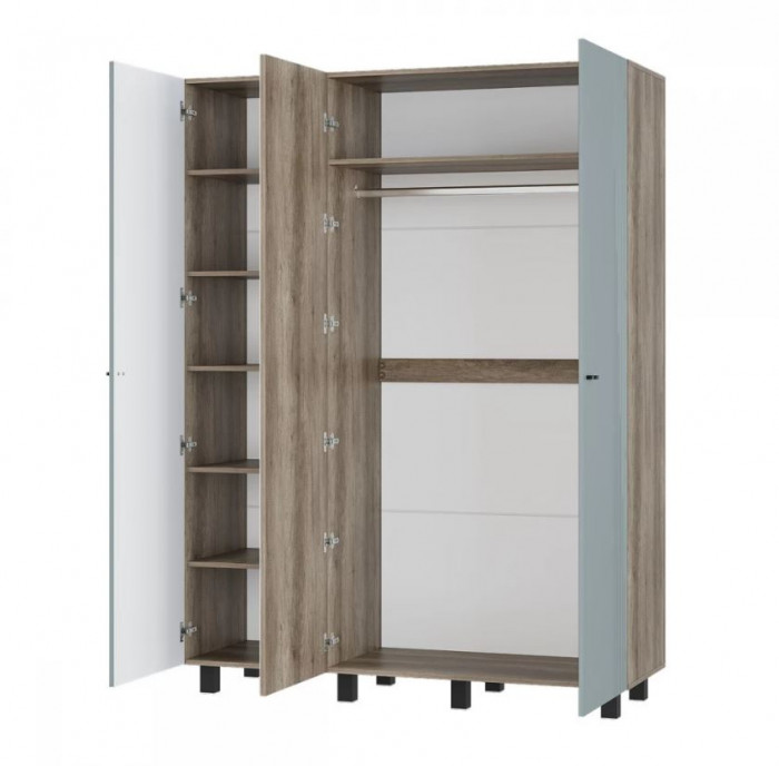 "Олива" ШК-08 Шкаф 3-х створчатый Дуб каньон/MF11