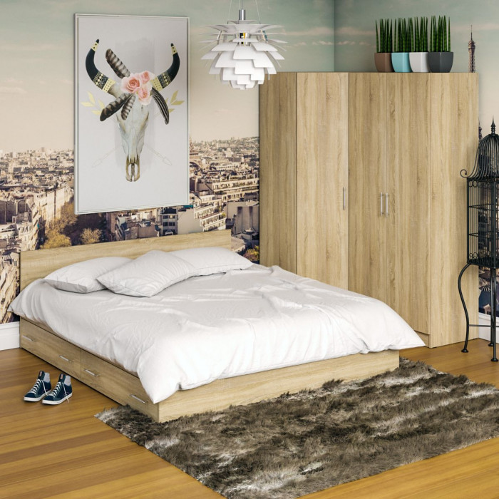 Спальня Стандарт 2-1800Я, дуб сонома