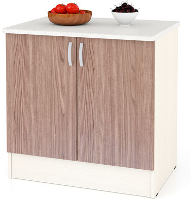 Кухня Мери ШН800 Стол 80 см., дуб/ясень шимо тёмный