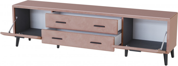 Тумба ТВ интерьерная 2,0 Пай пыльная роза/мдф пудра