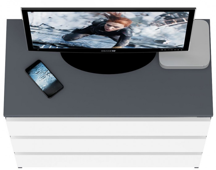 Мори Комод МК800.1, графит/белый