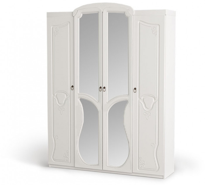 Модульная спальня Мария, белый глянец (Белый глянец)