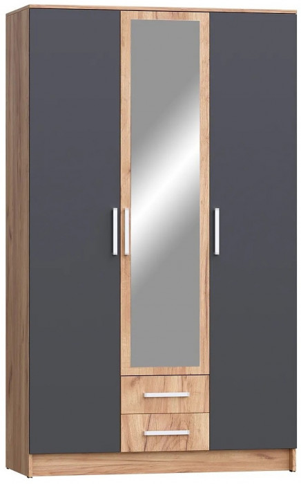 Мартина Шкаф для одежды 3-дверный (Дуб Сонома / белый)