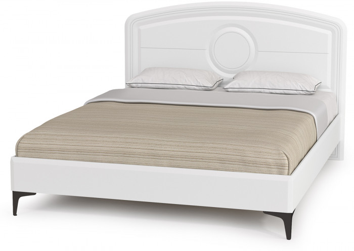 Валенсия Спальня 11.36.01 Кровать + ортопед, ЛДСП белый шагрень/МДФ белый шагрень