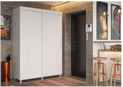 Шкаф-купе Комфорт 12 Прайм ЛДСП 1500 (Крафт белый)