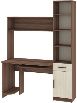 Интел-2 стол компьютерный Ясень Шимо темный / Светлый