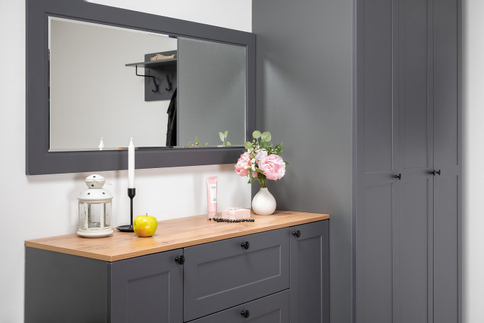 Остин 17.03 Зеркало, серый графит