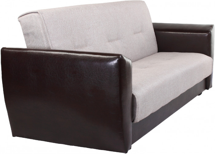 Диван книжка Амстердам 120 рогожка бежевая, пружинный блок Боннель