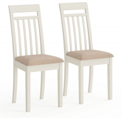 Два стула Мебель--24 Гольф-11 разборных, слоновая кость