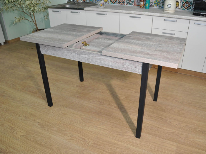 Обеденная группа Колорадо / Стул Х 4 шт. / Бетон темный/черный / бид 43