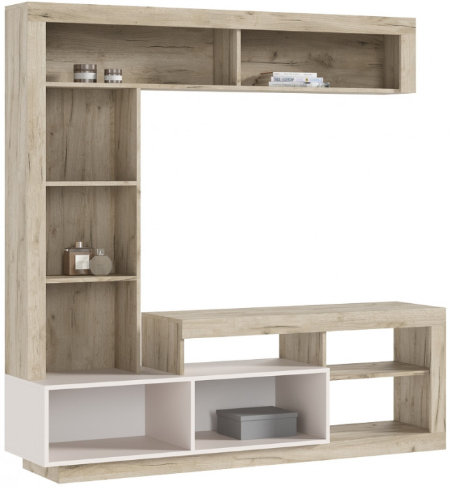 Модульная гостиная Ангара, Крафт серый/Кашемир