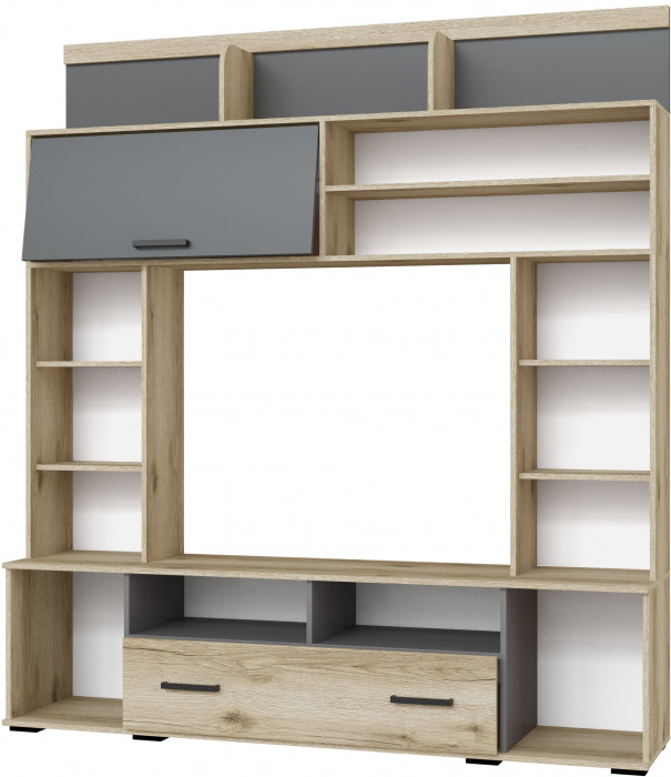 Гостиная Оскар-18 ОГЦС-2, Дуб делано/Графит серый