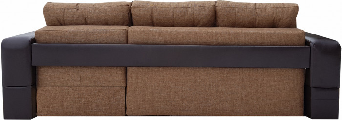 Диван еврокнижка Манчестер УГЛОВОЙ 160 рогожка коричневая НПБ