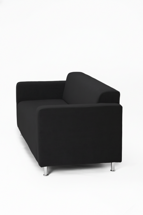 Диван прямой Томи, 200 см, велюр, черный