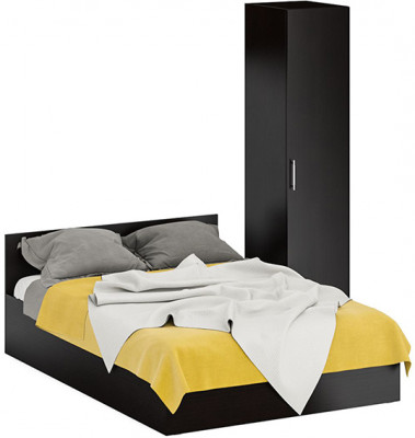 Кровать 1400 + Пенал Стандарт, венге