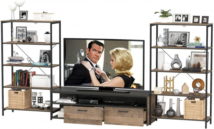 Трувор Гостиная 112, дуб гранж песочный/интра