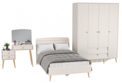 Афина Спальня 10-1200, кашемир серый