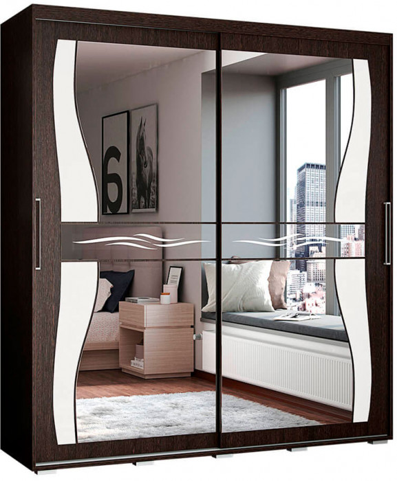 Шкаф-купе "Крафт-5" (1962х2176х591) венге