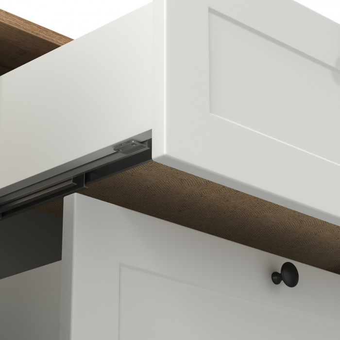 Остин 16.221 Комод, белый шагрень/дуб крафт золотой