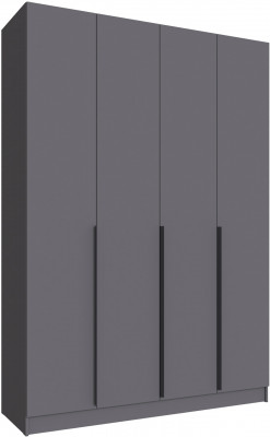 Шкаф Мадрид (1,6) с 6 ящ. внутри без зеркала, Графит серый