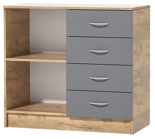 Кэт-7 Комод 1 створка, ящики (Венге / Белфорт)