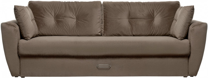 Диван-кровать Амстердам Люкс, 160х195, еврокнижка, независимый пружинный блок, велюр, коричневый