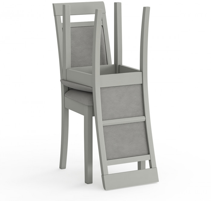 Два стула Мебель--24 Гольф-12 разборных, серый