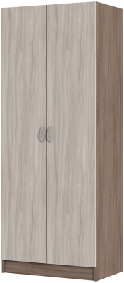 ШК 556 Бася ЛДСП шкаф с перегородкой шимо темный/шимо светлый