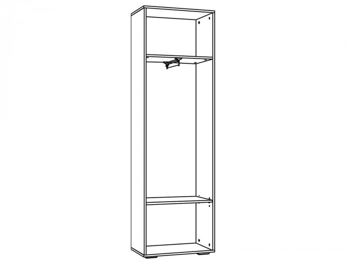 НМ 013.16 Шкаф для одежды Livorno /дуб бунратти / софт графит