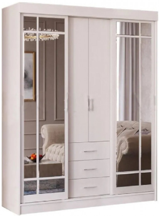 Шкаф-купе Маэстро (Ясень шимо темный / светлый)