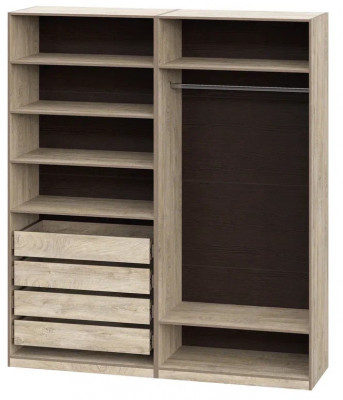 Шкаф без фасадов Этна 2 м. Комплект 7