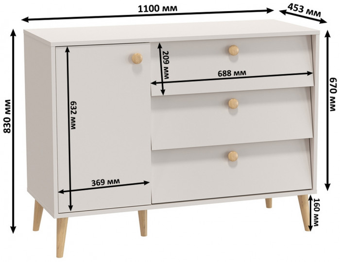 Афина Спальня 11-1400, кашемир серый