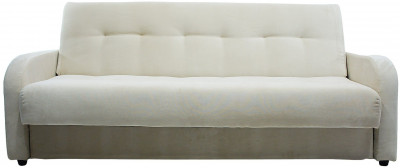 Раскладной диван-кровать, прямой, книжка, цвет бежевый, велюр, Лондон Люкс 140