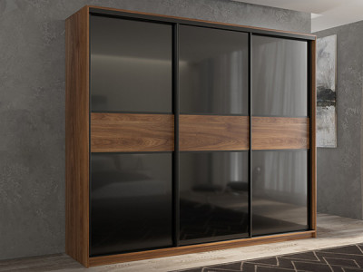 Шкаф-купе Кааппи 12 Кастелло Бренди 240х60х230 см