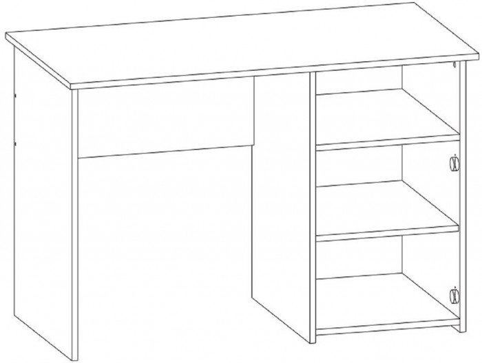 Интел-4 стол компьютерный Ясень Шимо темный / Светлый