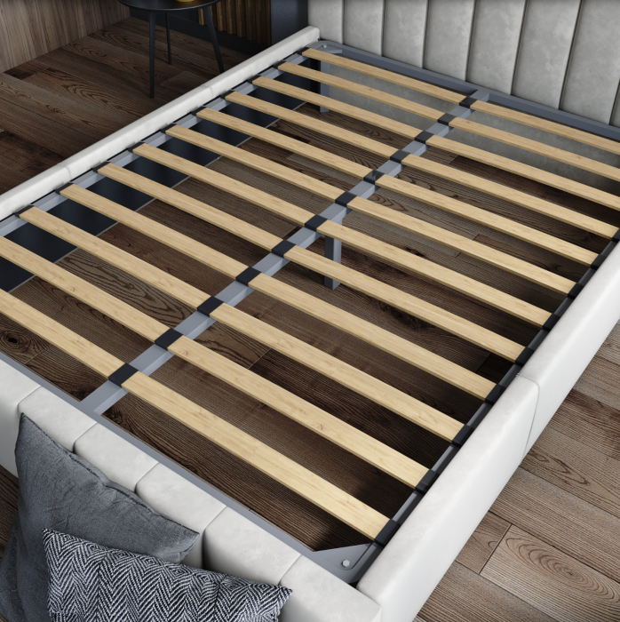 Нега Кровать интерьерная 900 серый, ортопед