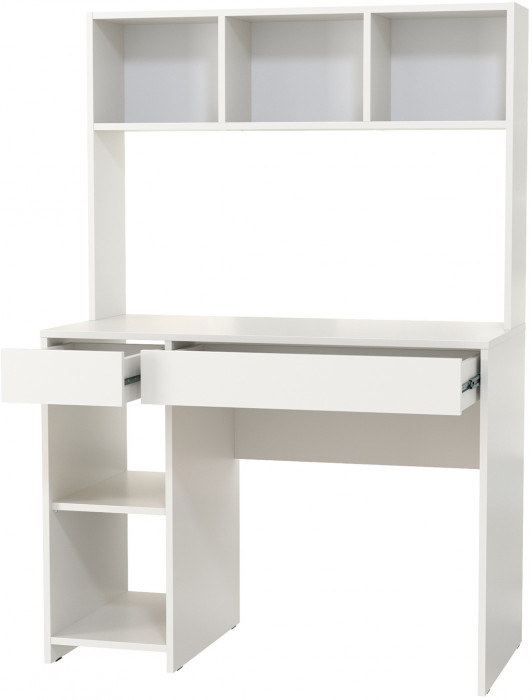 компьютерный стол Комфорт 12.77F, белый шагрень