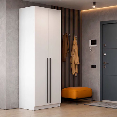 шкаф распашной Берген ШК-800 белое дерево/белое дерево