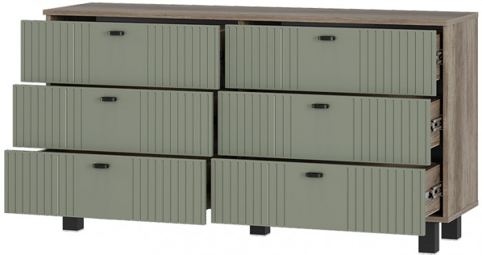 Комод "Олива" КМ-04 Дуб каньон/МФ12 Эвкалипт