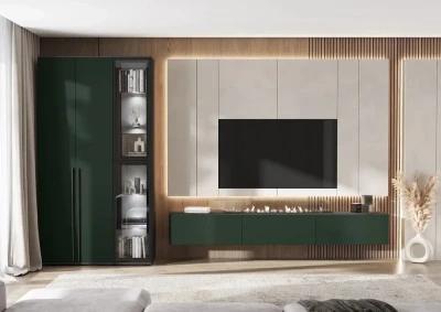 Норд Модульная Гостиная, Графит/Изумрудный