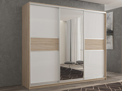 Шкаф-купе Кааппи 10 Сонома Светлый 210х60х230 см