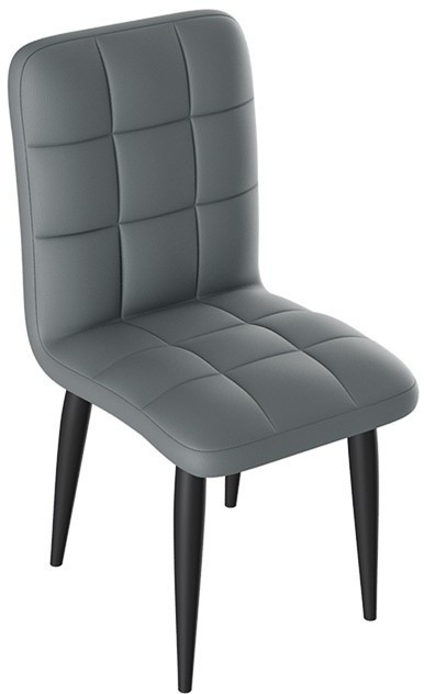 Франк ДП 2-17 Стул (конус) (Графит/Кожзам Серый)