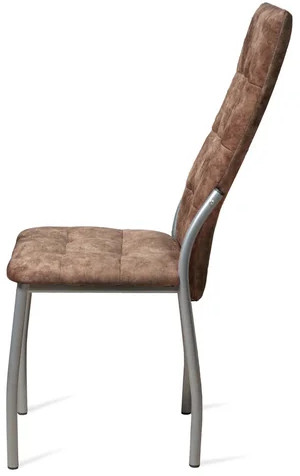 Стул Волна / Серебро/Велюр Коньяк