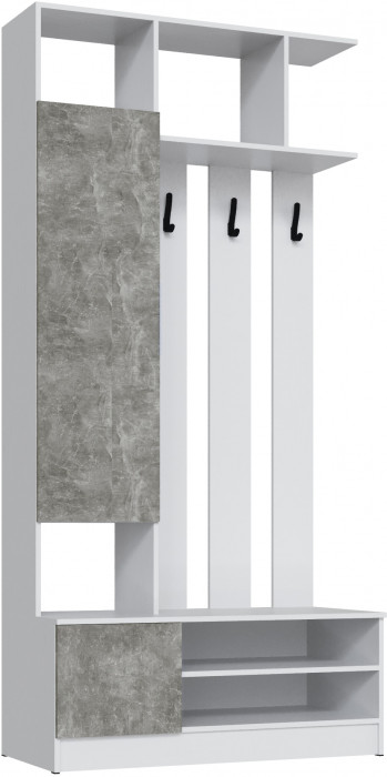 Центральная секция Мадрид (1,1), Белый/Ателье светлое