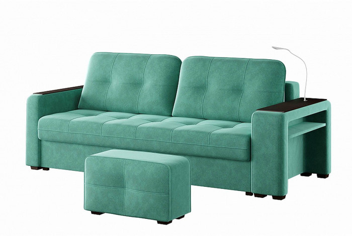 Диван Smart 4 пуф справа Б3-3Т-Б4 СК Кашемир 672