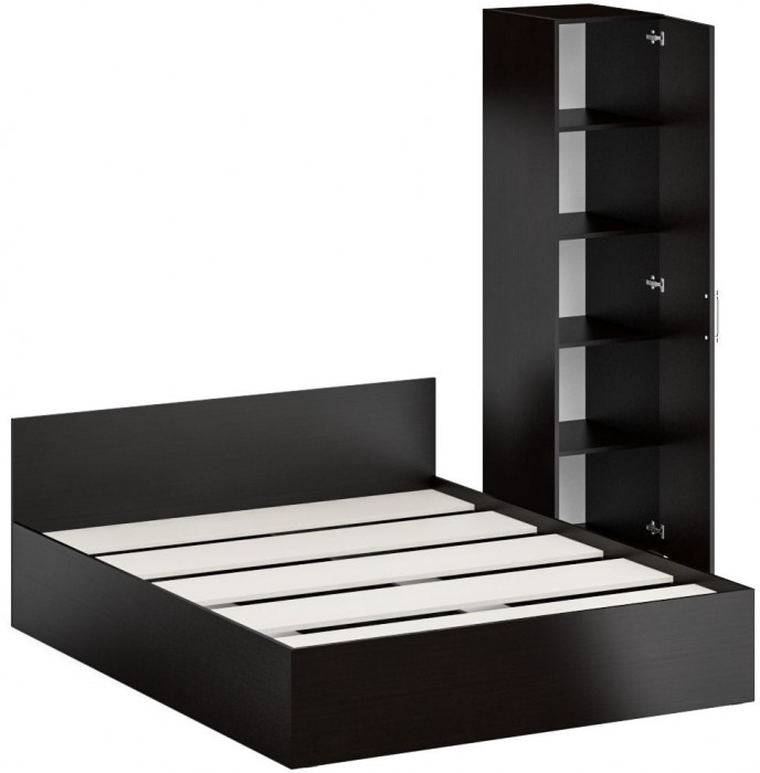 Кровать 1600 + Пенал Стандарт, венге